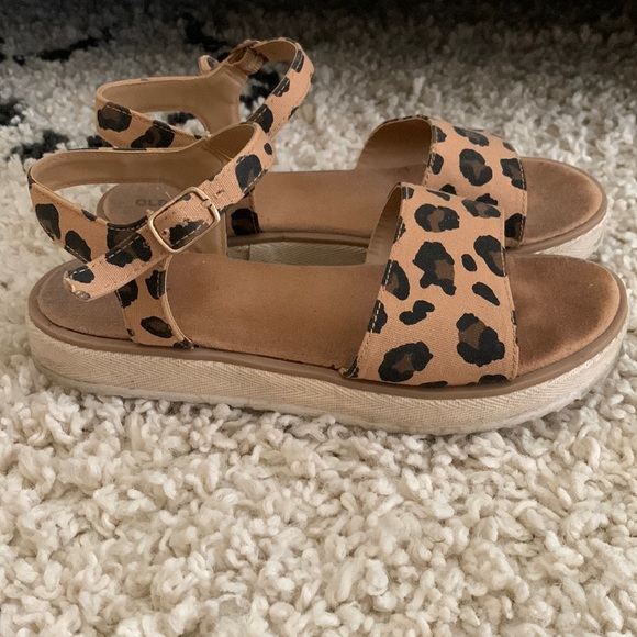 Old Navy | Shoes | Platform Cheetah Espadrille Sandals | Poshmark